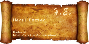 Herzl Eszter névjegykártya